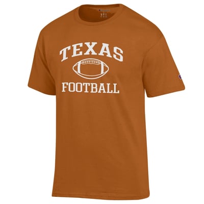 Texas Longhorns Champion Football Icon T-Shirt - Texas Orange