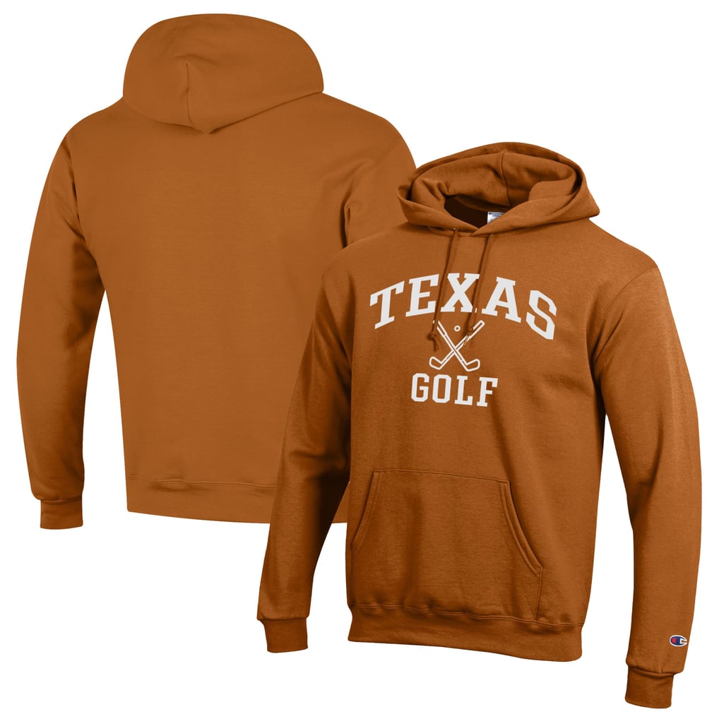  Texas Longhorns Champion Icon Golf Powerblend Pullover Hoodie - Texas Orange