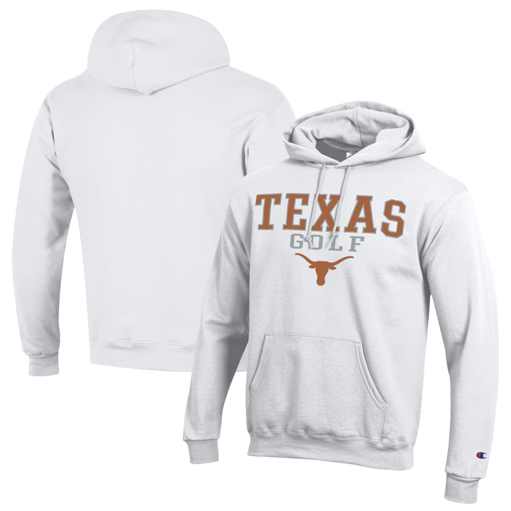  Texas Longhorns Champion Stacked Golf Powerblend Pullover Hoodie - White
