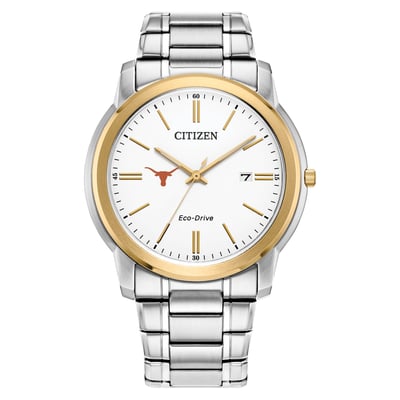 Texas Longhorns Citizen Watch Eco-Drive Two-Tone Steel Watch