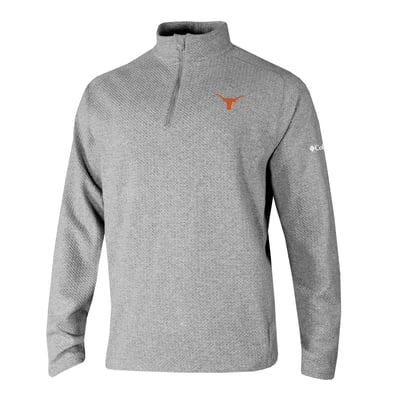  Texas Longhorns Columbia Swingcraft Quarter-Zip Pullover - Gray