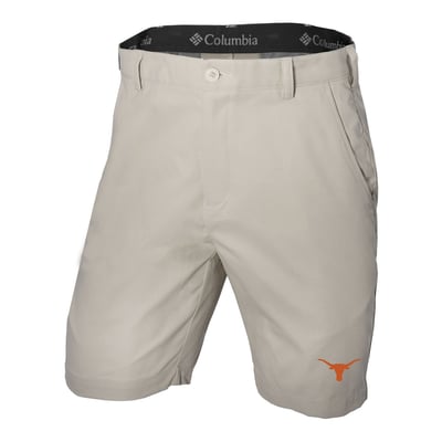  Texas Longhorns Columbia Omni-Wick Lie Angle Shorts - Tan