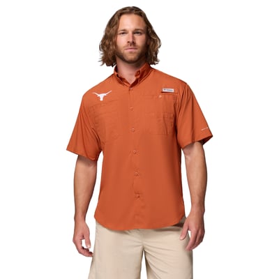Texas Longhorns Columbia Team PFG Tamiami Shirt - Texas Orange