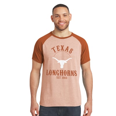 Texas Longhorns Darius Rucker Collection by Fanatics Raglan T-Shirt - Texas Orange