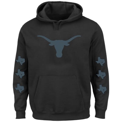 Texas Longhorns Fanatics Big & Tall 3-Hit Pullover Hoodie - Black
