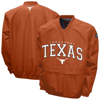 Texas Longhorns Franchise Club Windshell V-Neck Jacket - Texas Orange