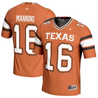 Arch Manning Texas Longhorns Men's Jersey - All Stitched, Brown, New With Tags