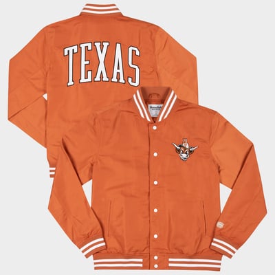  Texas Longhorns Homefield Arched Type Full-Snap Bomber Jacket - Texas Orange
