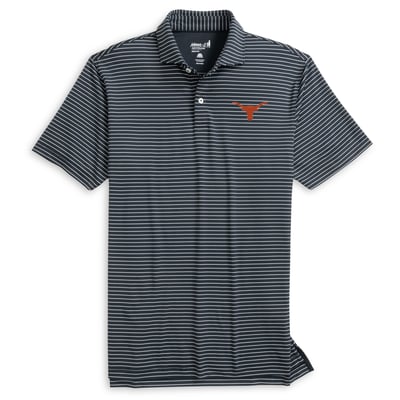  Texas Longhorns johnnie-O Beau Striped Polo - Black