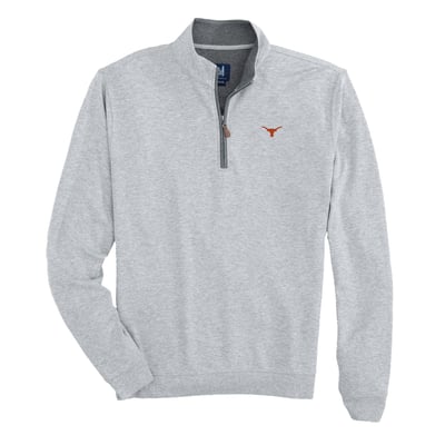  Texas Longhorns johnnie-O Sully Quarter-Zip Pullover - Gray