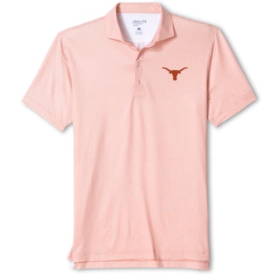  Texas Longhorns johnnie-O Hex Polo - Texas Orange