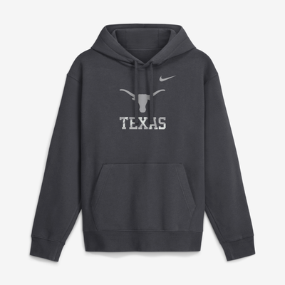  Texas Longhorns Nike Club Fleece Hoodie - Anthracite