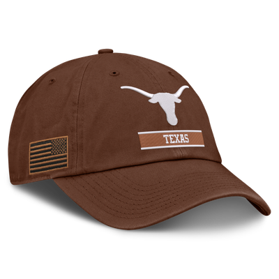 Texas Longhorns Nike 2026 Military Appreciation Club Adjustable Hat - Brown