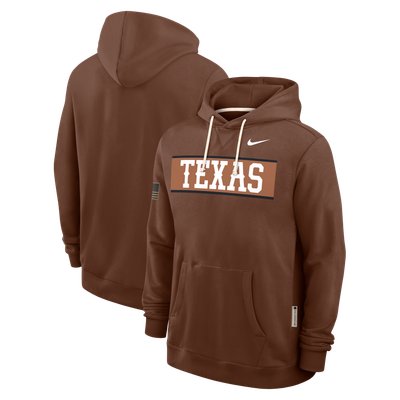 Texas Longhorns Nike 2026 Military Appreciation Sideline Standard Issue Dri-FIT Hoodie - Brown