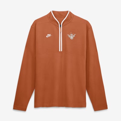  Texas Longhorns Nike Courtside Victory Dri-FIT Half-Zip Pullover - Texas Orange