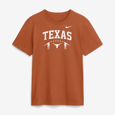  Texas Longhorns Nike Primetime Football Icon T-Shirt - Texas Orange