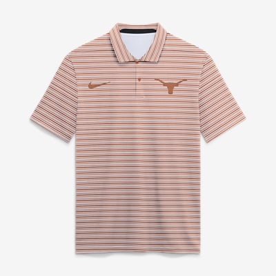  Texas Longhorns Nike Primetime Vapor Striped Dri-FIT Polo - Texas Orange