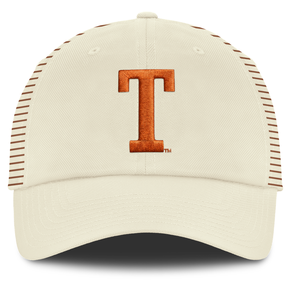 Texas Longhorns Nike Vault Logo Striped Club Dri-FIT Adjustable Hat - White
