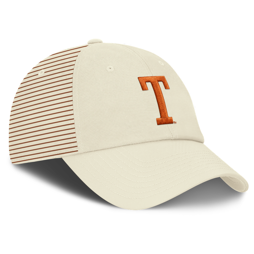 Texas Longhorns Nike Vault Logo Striped Club Dri-FIT Adjustable Hat - White