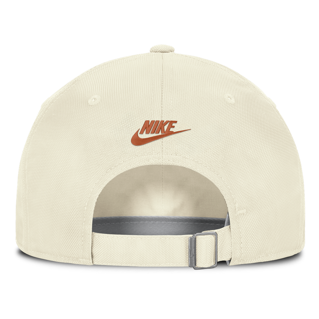 Texas Longhorns Nike Vault Logo Striped Club Dri-FIT Adjustable Hat - White