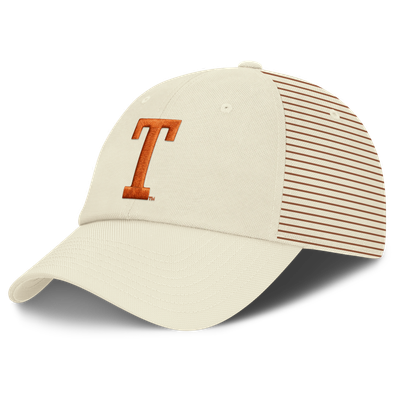 Texas Longhorns Nike Vault Logo Striped Club Dri-FIT Adjustable Hat - White