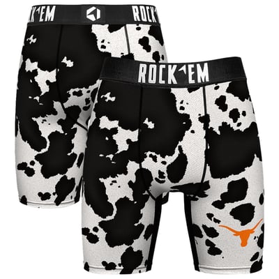  Texas Longhorns Rock Em Localized Boxer Briefs - Black