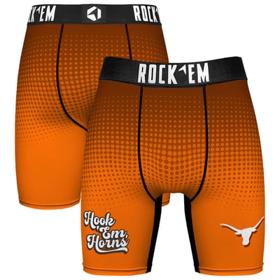  Texas Longhorns Rock Em Slogan Boxer Briefs - Texas Orange