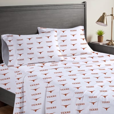 Texas Longhorns Pegasus Four-Piece Queen Sheet Set