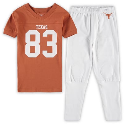 Texas Longhorns Wes & Willy Preschool V-Neck Pajama Set - Texas Orange