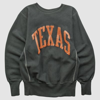 Texas Longhorns Champion 90s Pullover Sweatshirt - Black - S by Fanatics Real Vintage