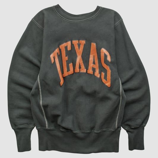 Texas Longhorns Champion 90s Pullover Sweatshirt - Black - S by Fanatics Real Vintage