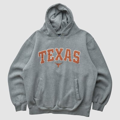 Texas Longhorns Champs 2010s Hooded Pullover Sweatshirt - Heather Gray - M by Fanatics Real Vintage