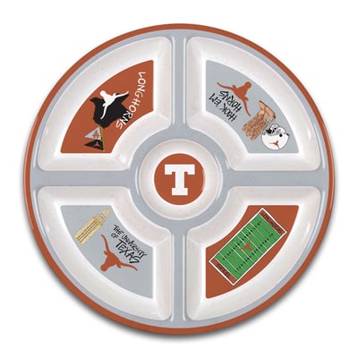Texas Longhorns Five-Section Melamine Platter
