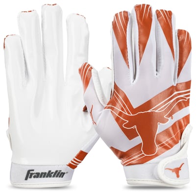 Texas Longhorns Franklin Sports  Youth Football Gloves 

