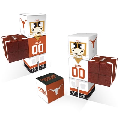 Texas Longhorns Home & Away Magnetic Fidget Building Cubes Combo Set