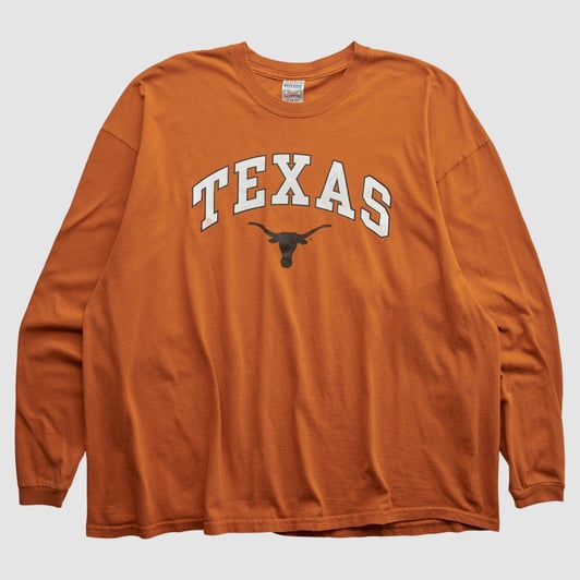 Texas Longhorns Jerzees 2000s Long Sleeve T-shirt - Orange - 3XL by Fanatics Real Vintage