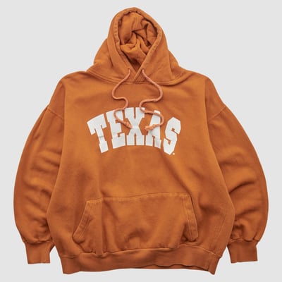Texas Longhorns Jon Lauren 2000s Hooded Pullover Sweatshirt - Brown - L by Fanatics Real Vintage