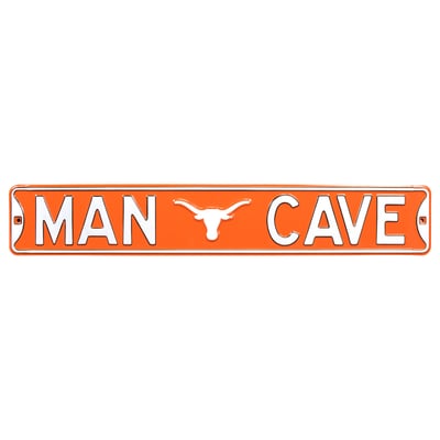 Texas Longhorns Man Cave Steel Street Sign