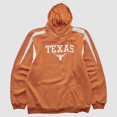 Texas Longhorns Nike 2000s Hooded Pullover Sweatshirt - Orange - S by Fanatics Real Vintage