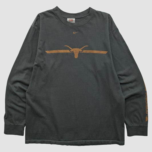 Texas Longhorns Nike 2000s Long Sleeve T-shirt - Black - M by Fanatics Real Vintage
