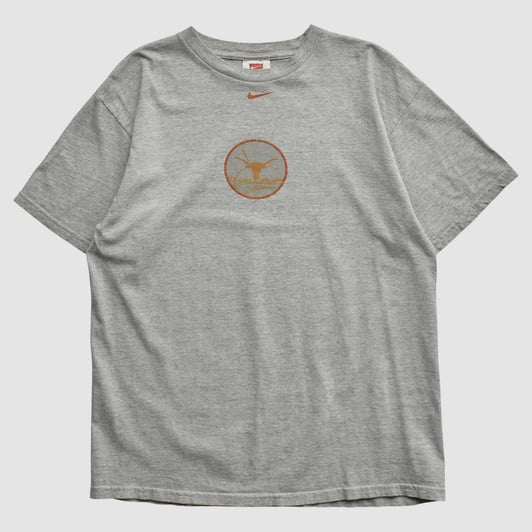 Texas Longhorns Nike 2000s T-shirt - Heather Gray - M by Fanatics Real Vintage