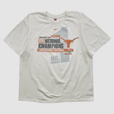 Texas Longhorns Nike 2005 T-shirt - White - L by Fanatics Real Vintage