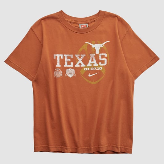 Texas Longhorns Nike 2010 T-shirt - Orange - S by Fanatics Real Vintage