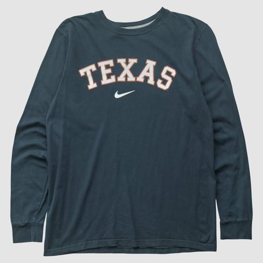 Texas Longhorns Nike 2010s Long Sleeve T-shirt - Black - M by Fanatics Real Vintage