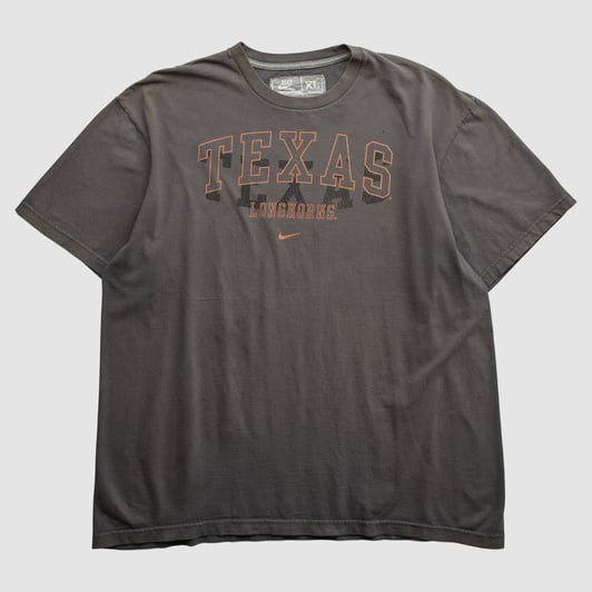 Texas Longhorns Nike 2010s T-shirt - Charcoal - XL by Fanatics Real Vintage