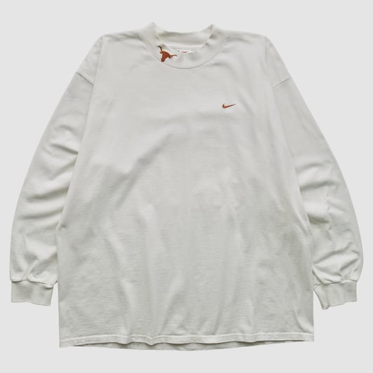 Texas Longhorns Nike 90s Long Sleeve T-shirt - White - 2XL by Fanatics Real Vintage