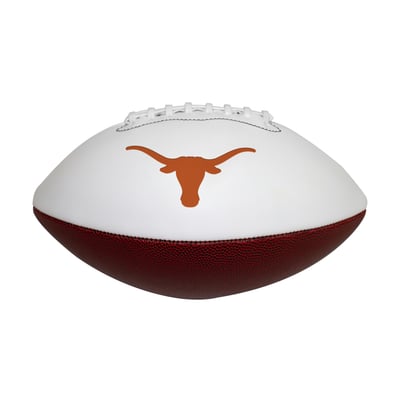 Texas Longhorns Official Size Logo Autograph Football