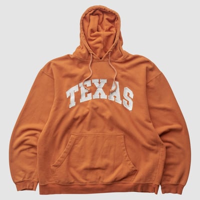 Texas Longhorns Red Oak 2010s Hooded Pullover Sweatshirt - Orange - S by Fanatics Real Vintage