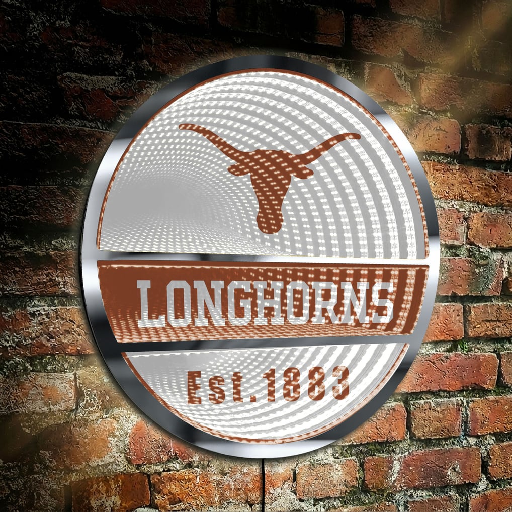 Texas Longhorns Three-Cell Circular Infinity Light
