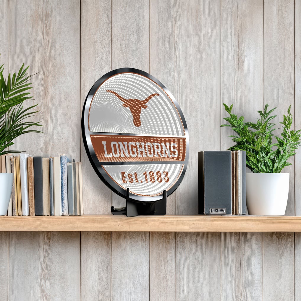 Texas Longhorns Three-Cell Circular Infinity Light